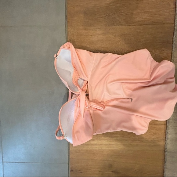 Pink Ruched Swimsuit - Picture 3 of 5